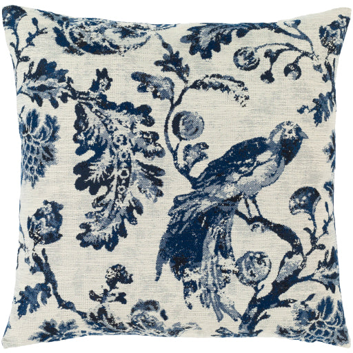 sanya bay accent pillow navy ivory ink blue 1 SNY002-1818