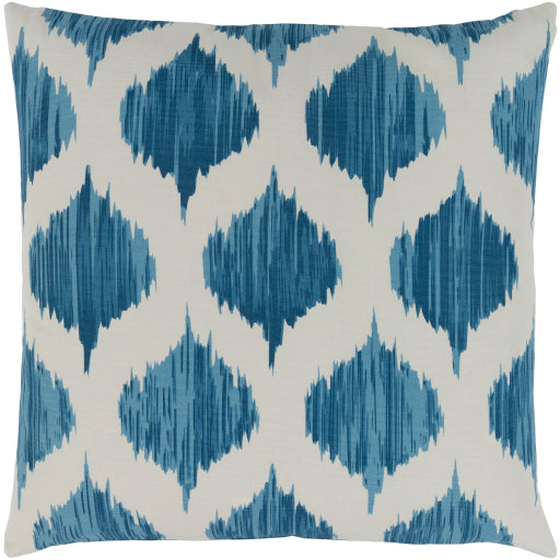 ogee accent pillow blue cream sky blue SY048-1818