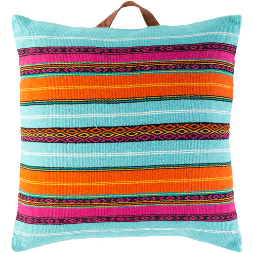 Toluca Floor Pillow, Multicolor Top Detail. TOU002-2626D
