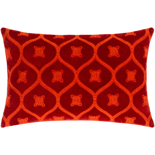 toulouse lumbar pillow brick red back brick red TUE004-1320