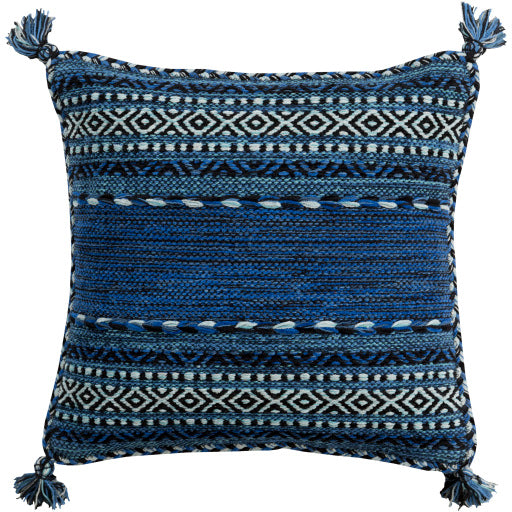 trenza accent pillow black dark blue ink blue ice blue TZ004-1818