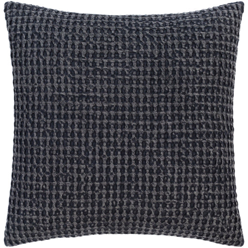 waffle accent pillow black WFL004-1818