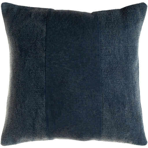 washed stripe accent pillow navy WSS001-1818