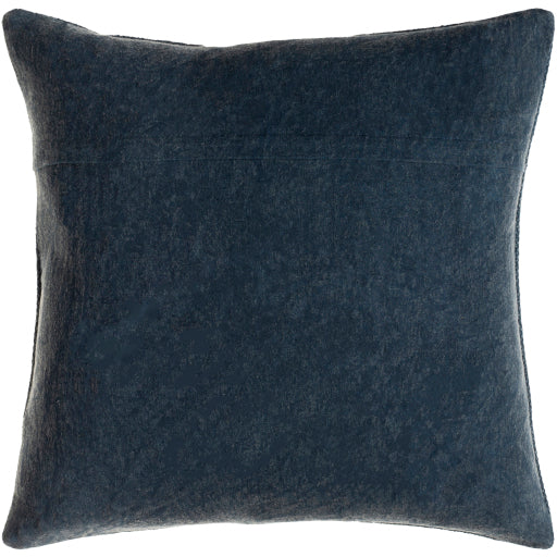 washed stripe accent pillow navy WSS001-1818D