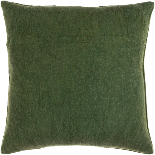 washed stripe accent pillow medium green WSS003-2020