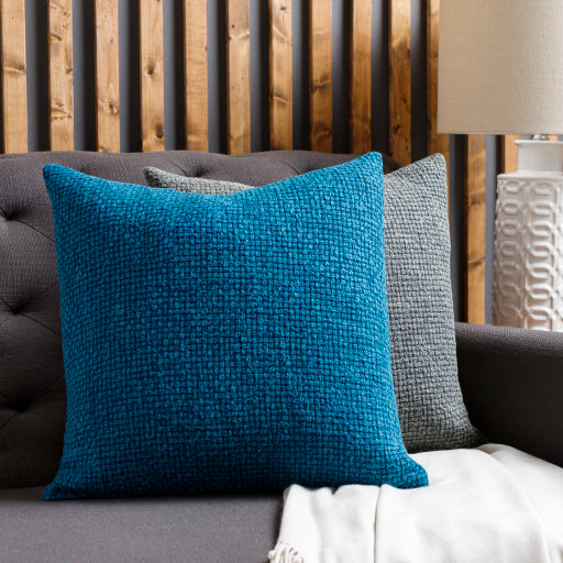 washed texture accent pillow deep teal WTE002-2020P