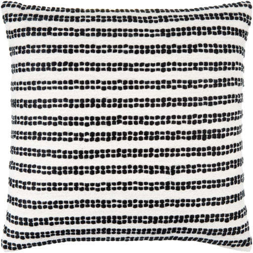 weaver accent pillow white black WVR003-1818