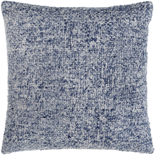 yarns accent pillow denim ink blue cream YNS003-1818