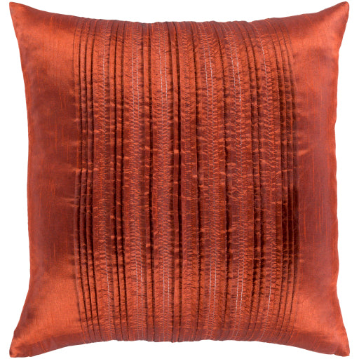 yasmine accent pillow brick red YSM001-1818