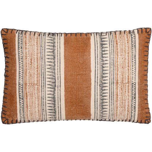 zendaya lumbar pillow dark blue brick red ZEN002-2020