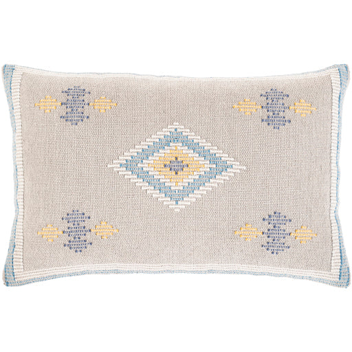 zakaria lumbar pillow navy saffron bright blue medium gray cream ZKA002-2214