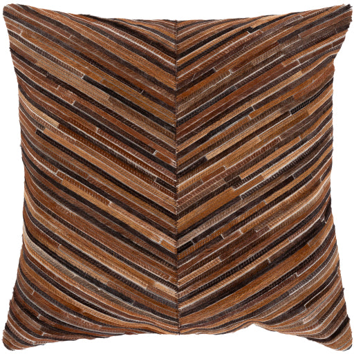 zander accent pillow caramel dark brown black medium brown ZND005-2020