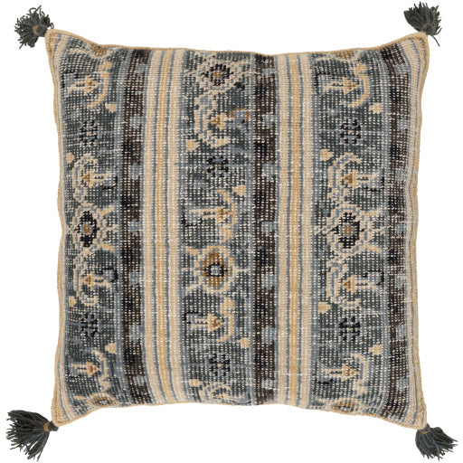 Zahra Floor Pillow, Tassels, Multicolor Photo 2. ZP002-3030D