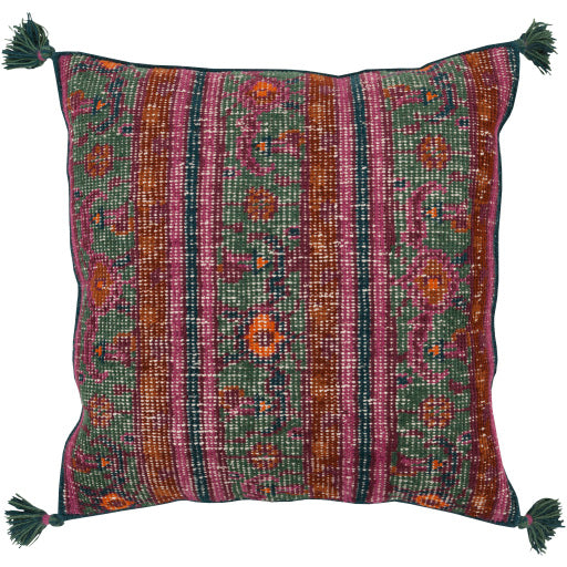 Zahra Floor Pillow, Multicolor top detail. ZP006-3030P
